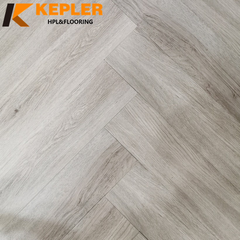 SPC Flooring Rigid Core Flooring Herringbone Design with 1.5MM IXPE