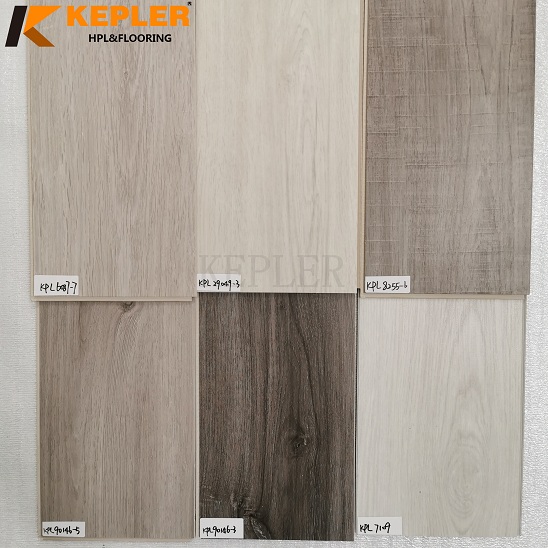 Kepler Grey Color Valinge 2G+5Gi SPC Flooring Rigid Core