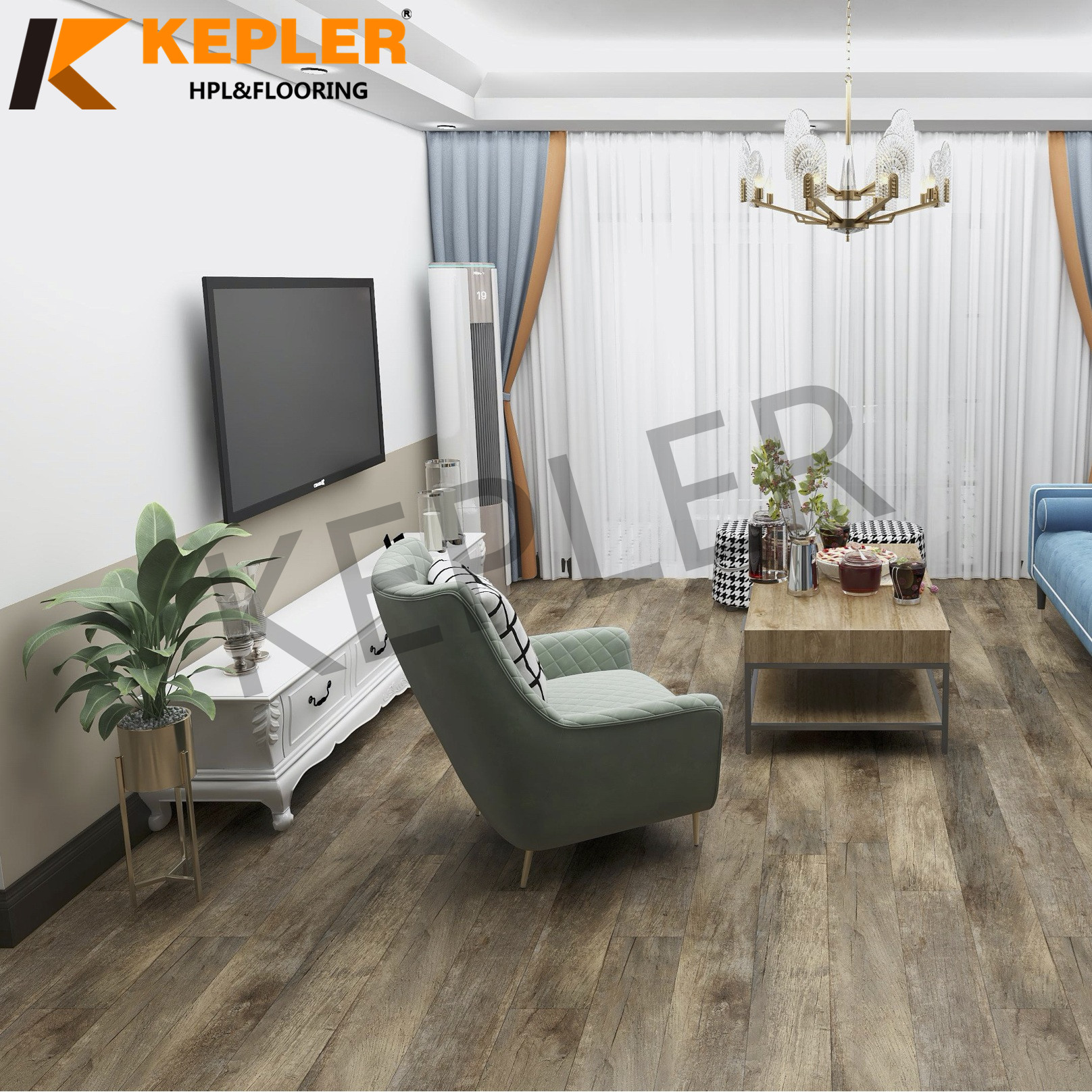 Kepler Hybrid RVP Rigid Vinyl Plank SPC Flooring 1830mm