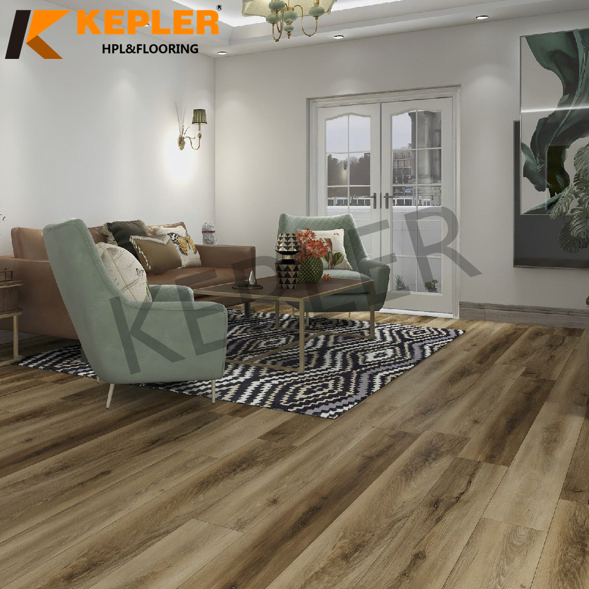 Kepler Hybrid RVP Rigid Vinyl Plank SPC Flooring 96118