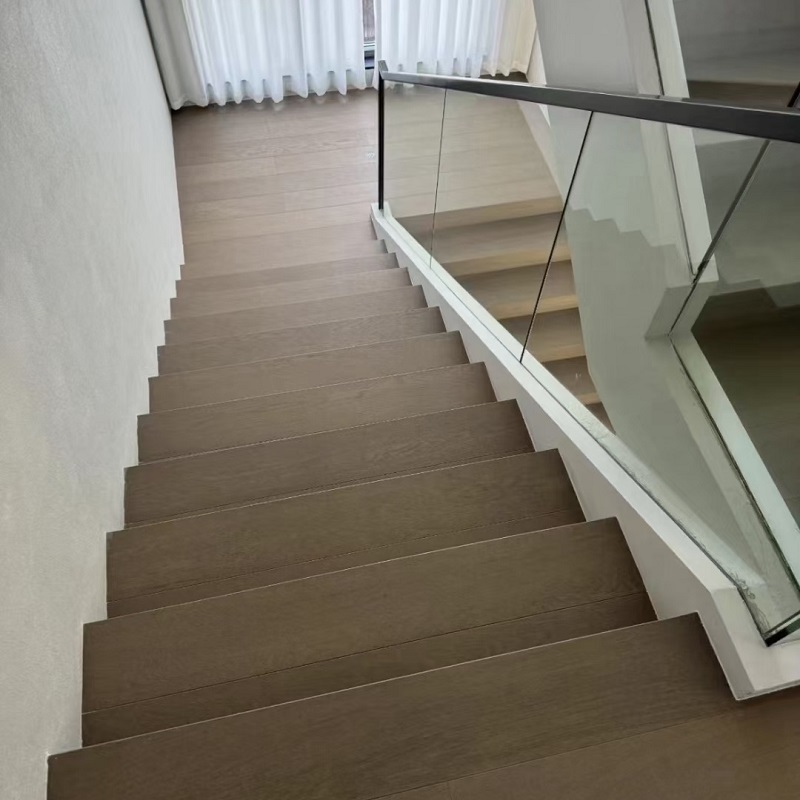 Morden Indoor HDF Floor Accessory Laminate Stair Nose Board Step Treads for Villa Apartment Office