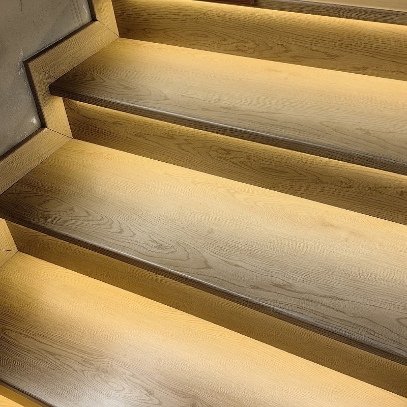 Morden Indoor HDF Floor Accessory Laminate Stair Nose Board Step Treads for Villa Apartment Office - 副本