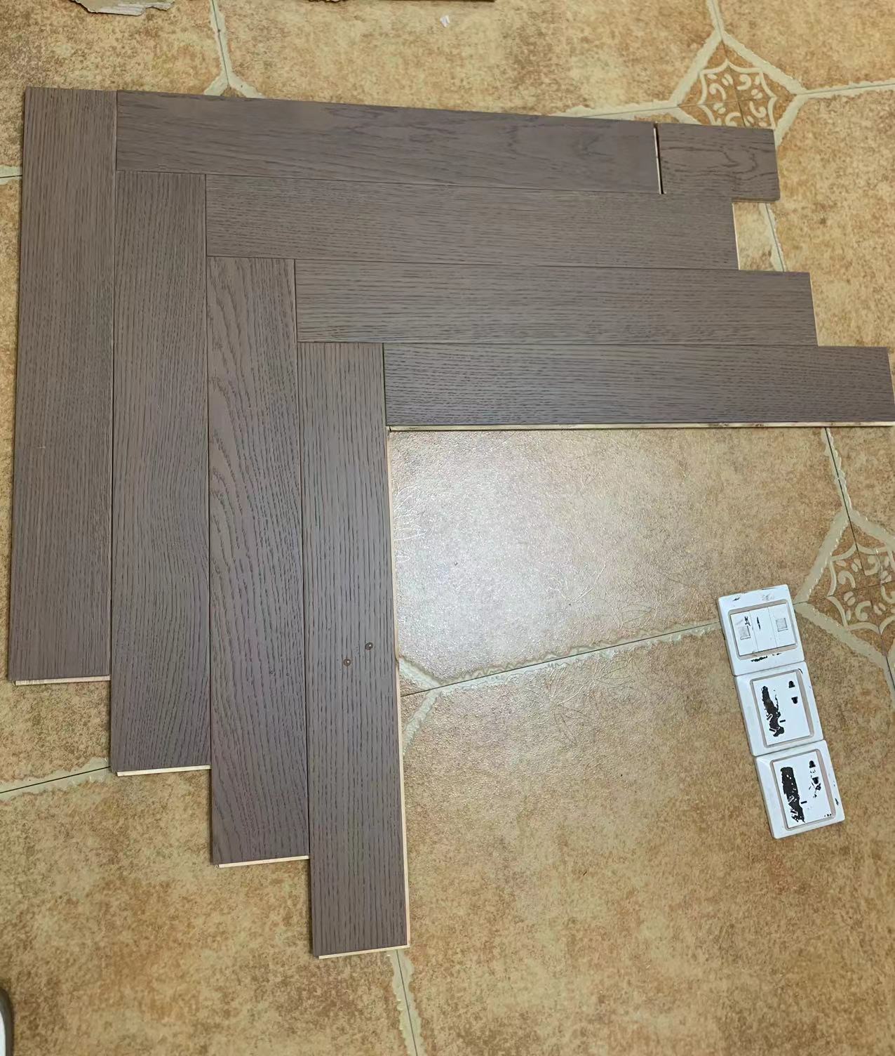 12mm engineer wood floor Chinese plywood backing good price engineering flooring